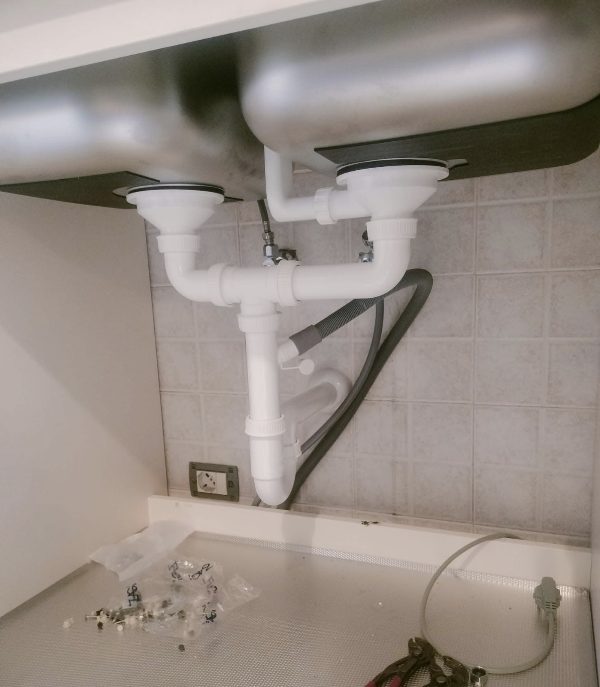 Allaccio scarico cucina